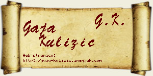 Gaja Kulizić vizit kartica
